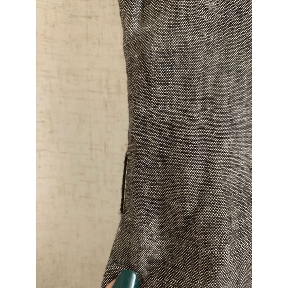 One Touch Germany 100% Linen Y2K Sleeveless Button Front Grey Long Top Size 38 - Picture 6 of 9